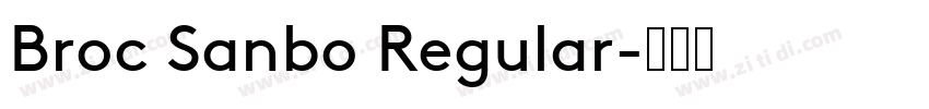 Broc Sanbo Regular字体转换